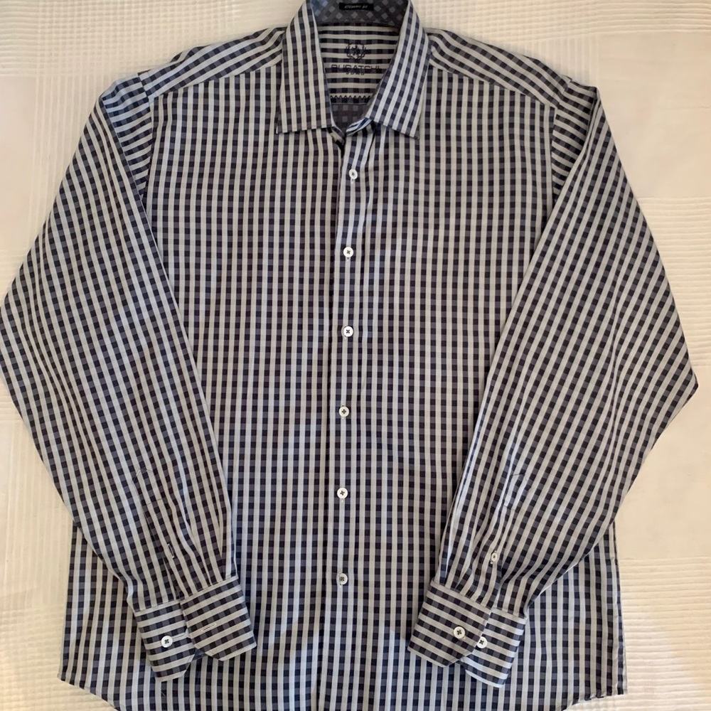 Bugatchi Uomo Classic Fit Mens Long Sleeve Shirt L